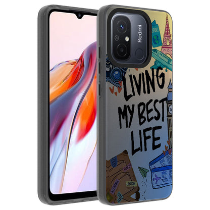 Xiaomi Redmi 12C Kılıf Desenli Zore Dragon Sert Kapak