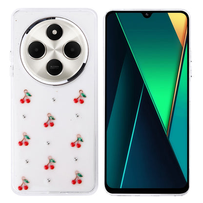 Xiaomi Redmi 14C 4G Kılıf Airbag Tasarımlı Simli Şeffaf Zore Kutup Kapak