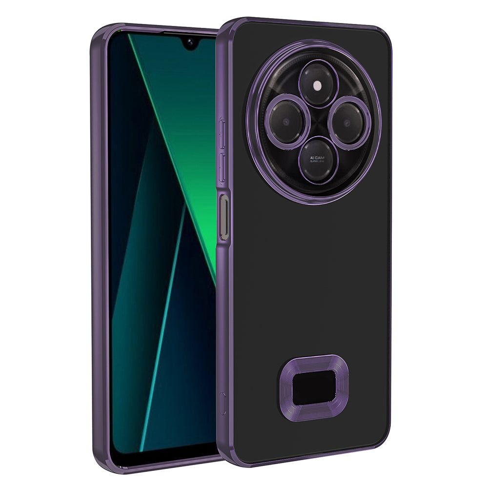 Xiaomi Redmi 14C 4G Kılıf Kamera Korumalı Logo Gösteren Zore Omega Kapak