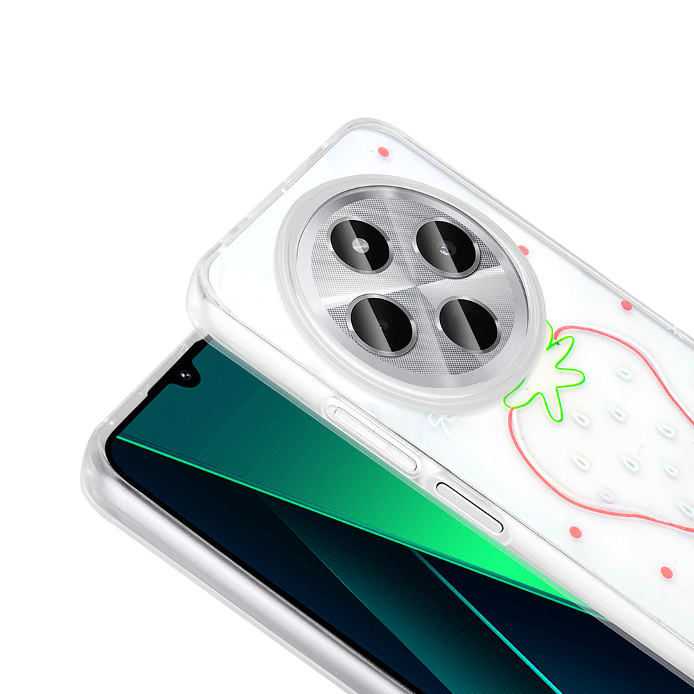 Xiaomi Redmi 14C 4G Kılıf Şeffaf Figürlü Zore Folk Sert Kapak