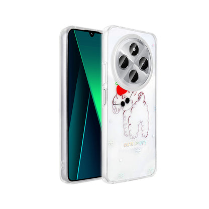 Xiaomi Redmi 14C 4G Kılıf Şeffaf Figürlü Zore Folk Sert Kapak