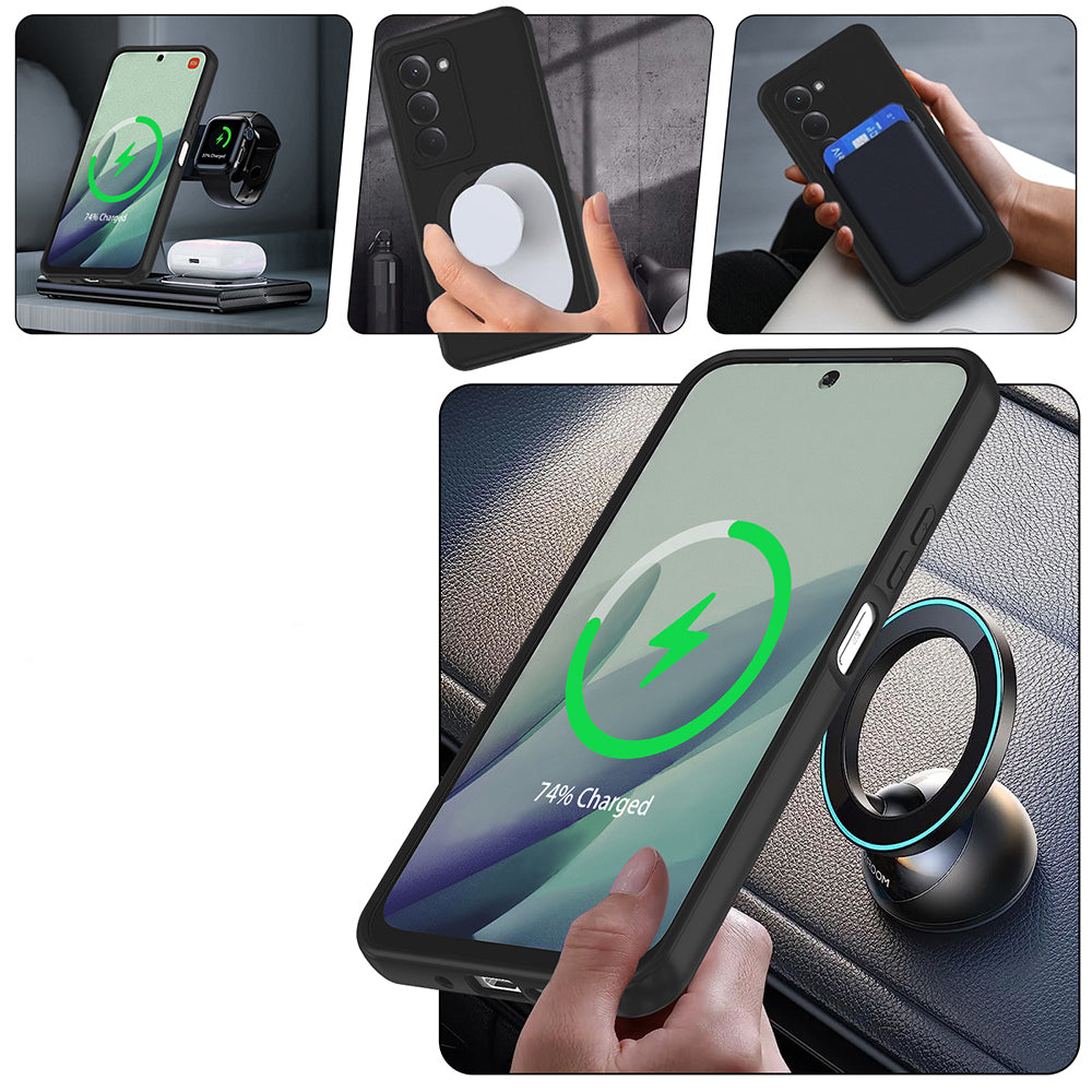 Xiaomi Redmi 15 Kılıf M-safe Şarj Özellikli Standlı Zore Samara Kapak