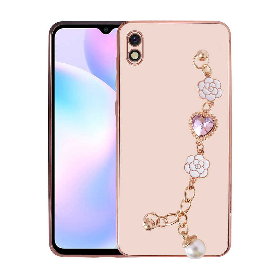 Xiaomi Redmi 9A Kılıf El Tutamaçlı Kamera Korumalı Zore Taka Silikon Kapak