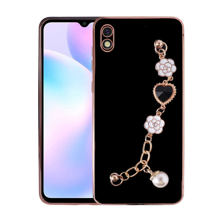 Xiaomi Redmi 9A Kılıf El Tutamaçlı Kamera Korumalı Zore Taka Silikon Kapak