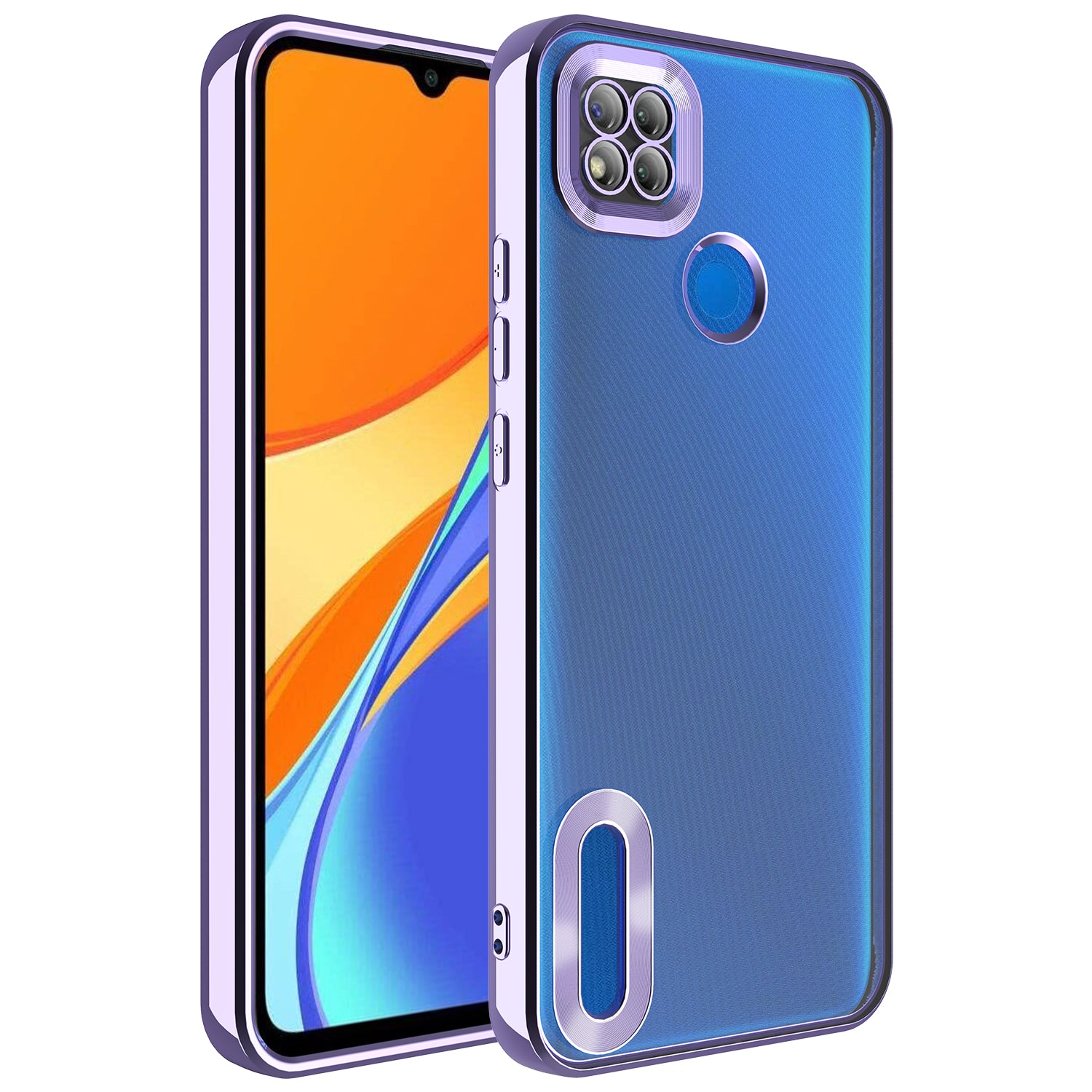 Xiaomi Redmi 9C Kılıf Kamera Korumalı Logo Gösteren Zore Omega Kapak