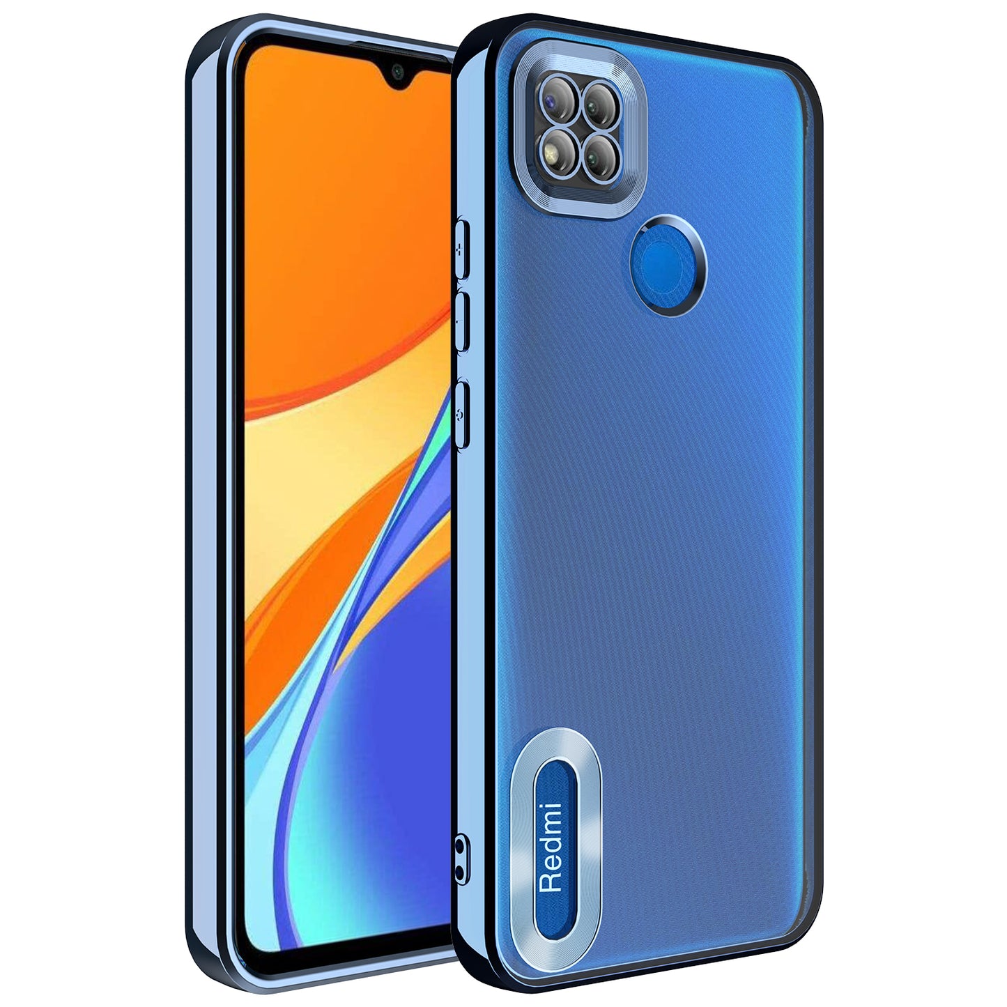 Xiaomi Redmi 9C Kılıf Kamera Korumalı Logo Gösteren Zore Omega Kapak