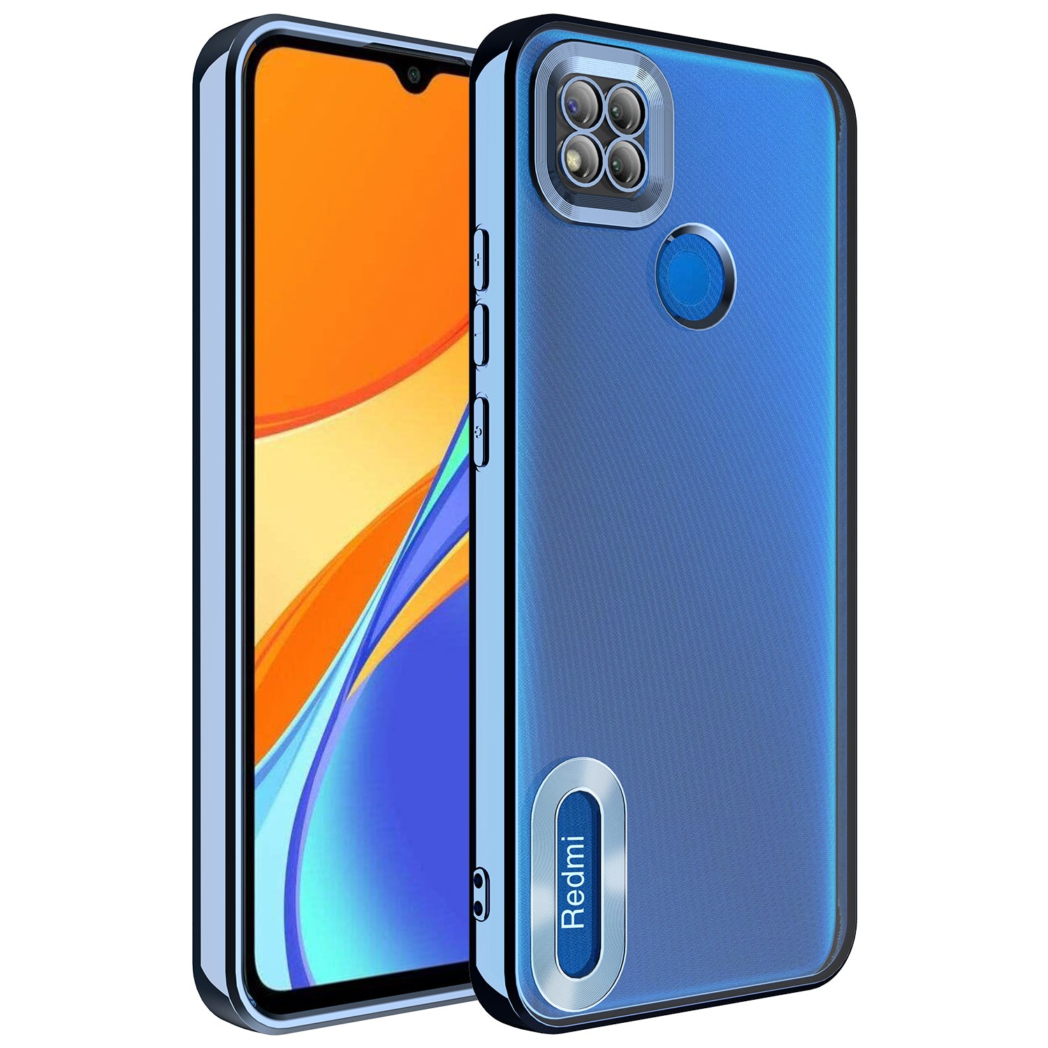 Xiaomi Redmi 9C Kılıf Kamera Korumalı Logo Gösteren Zore Omega Kapak