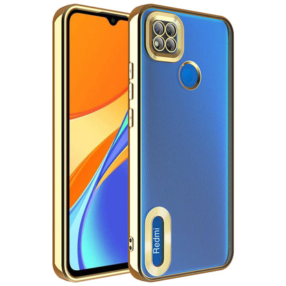 Xiaomi Redmi 9C Kılıf Kamera Korumalı Logo Gösteren Zore Omega Kapak