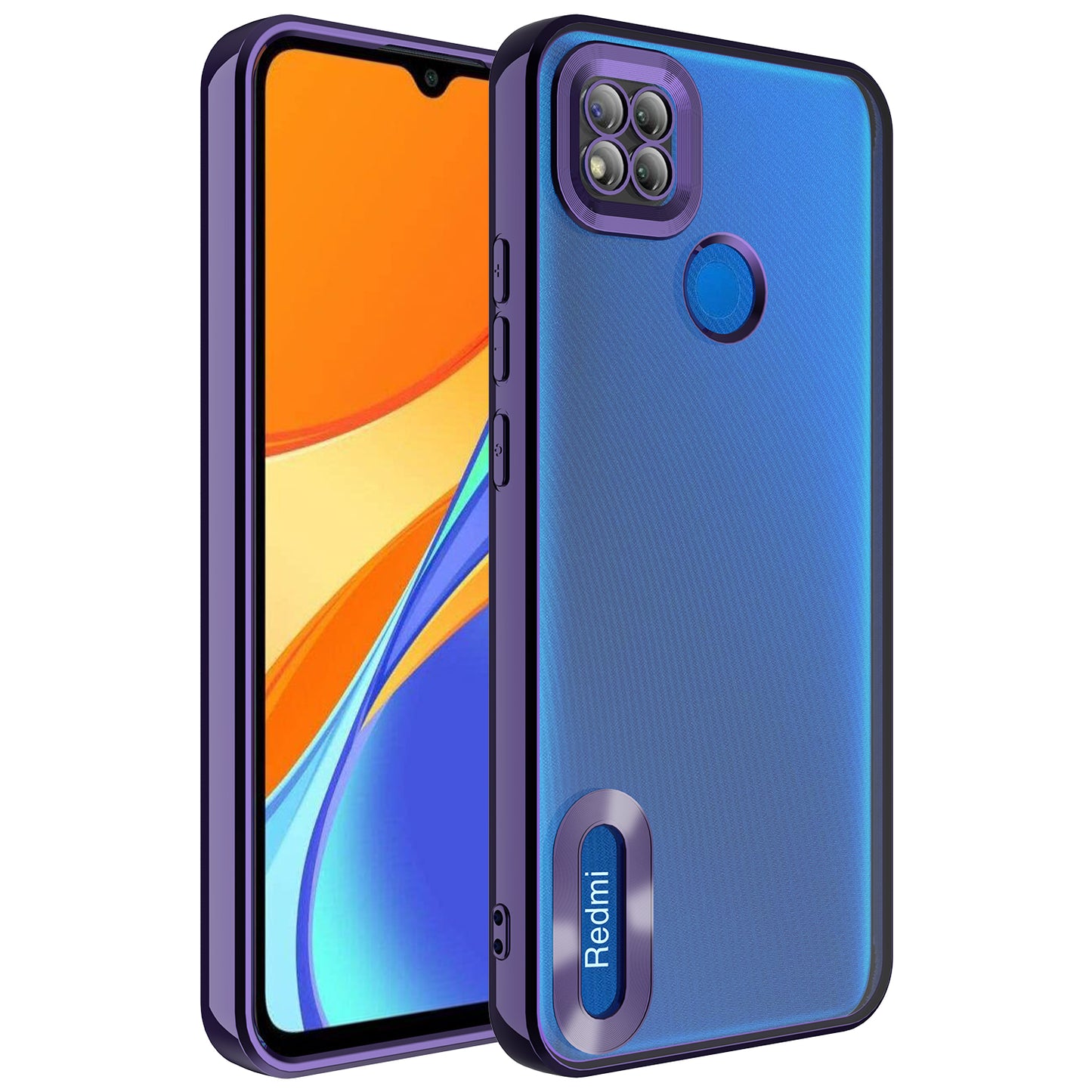 Xiaomi Redmi 9C Kılıf Kamera Korumalı Logo Gösteren Zore Omega Kapak