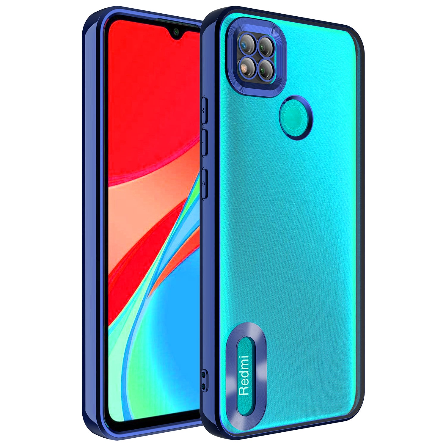 Xiaomi Redmi 9C Kılıf Kamera Korumalı Logo Gösteren Zore Omega Kapak