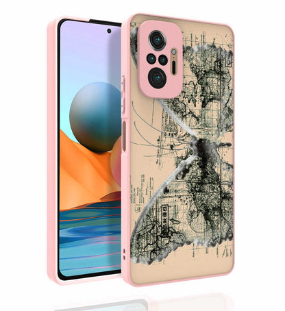 Xiaomi Redmi Note 10 Pro Kılıf Desenli Kamera Korumalı Parlak Zore Nora Kapak