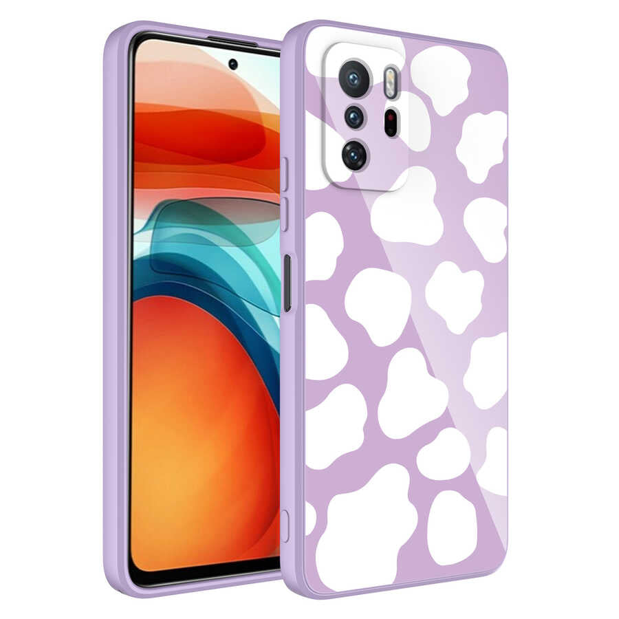 Xiaomi Redmi Note 10 Pro Kılıf Kamera Korumalı Desenli Sert Silikon Zore Epoksi Kapak