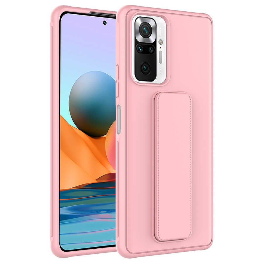 Xiaomi Redmi Note 10 Pro Kılıf Zore Qstand Kapak
