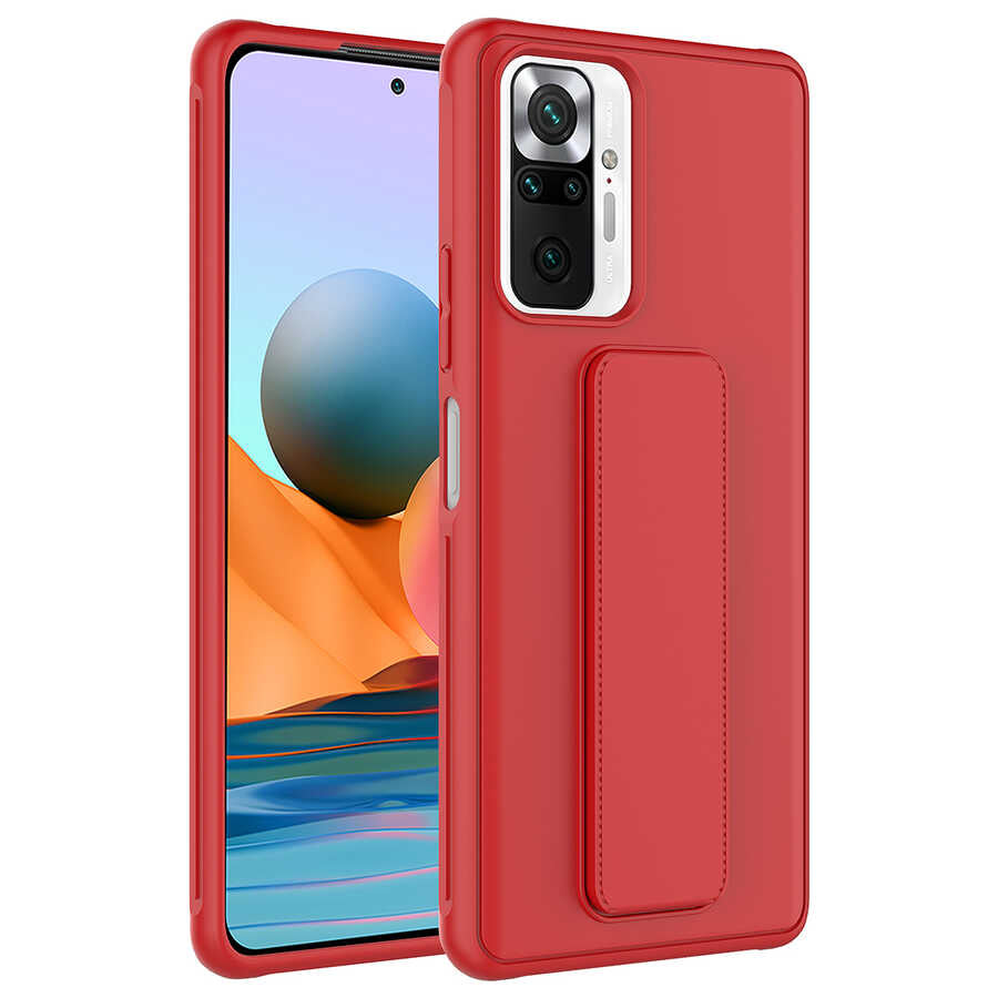 Xiaomi Redmi Note 10 Pro Kılıf Zore Qstand Kapak