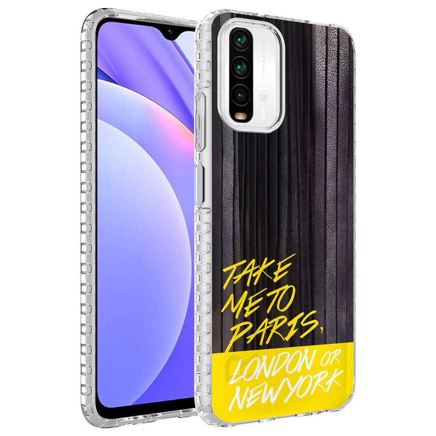 Xiaomi Redmi Note 10S Kılıf Airbag Kenarlı Renkli Desenli Silikon Zore Elegans Kapak