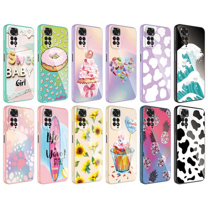 Xiaomi Redmi Note 11 Global Kılıf Kamera Korumalı Desenli Sert Silikon Zore Epoksi Kapak