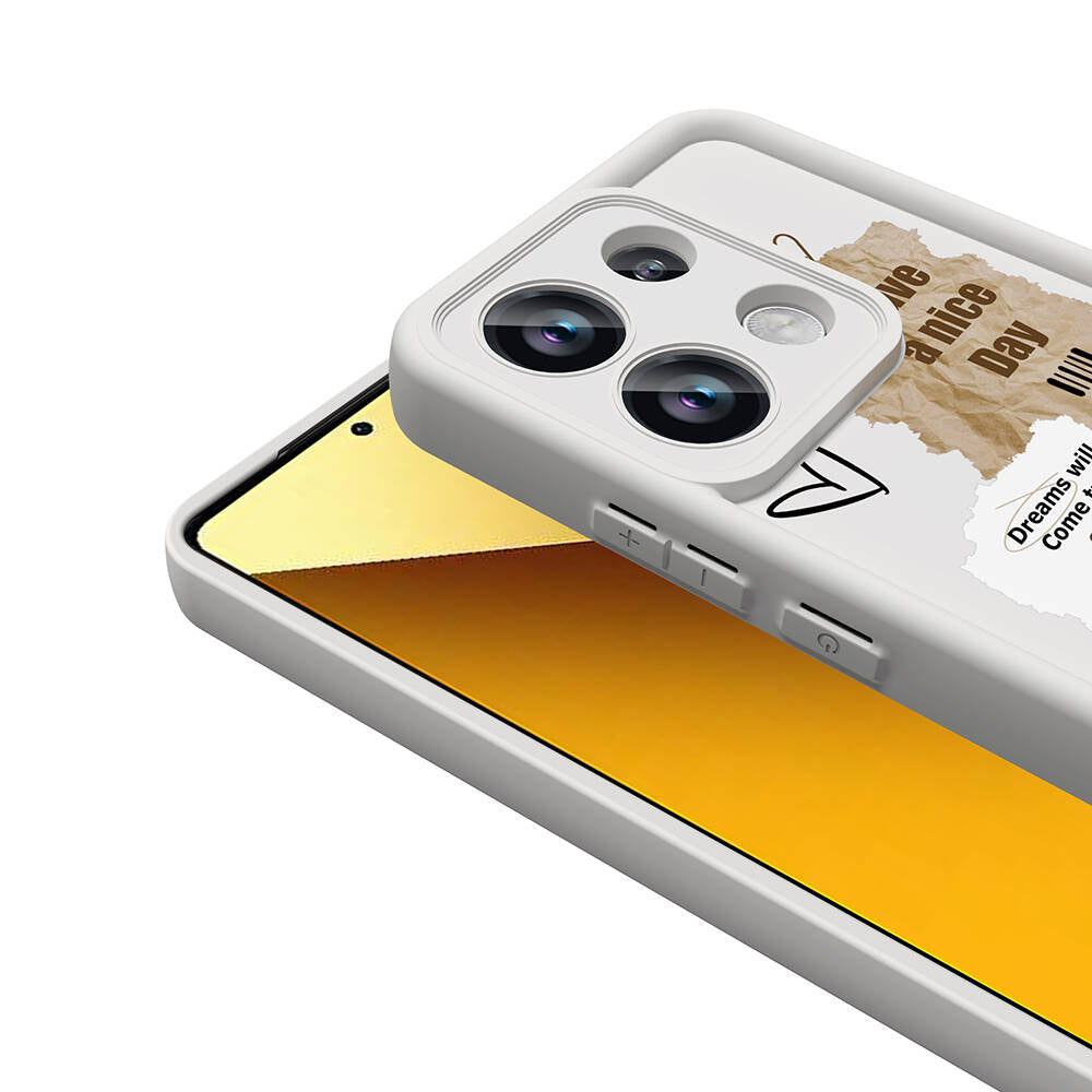 Xiaomi Redmi Note 13 Pro 4G Kılıf Kamera Korumalı Baskılı Arka Yüzey Zore Klas Kapak