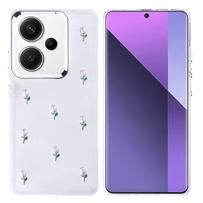 Xiaomi Redmi Note 13 Pro Plus 5G Kılıf Airbag Tasarımlı Simli Şeffaf Zore Kutup Kapak