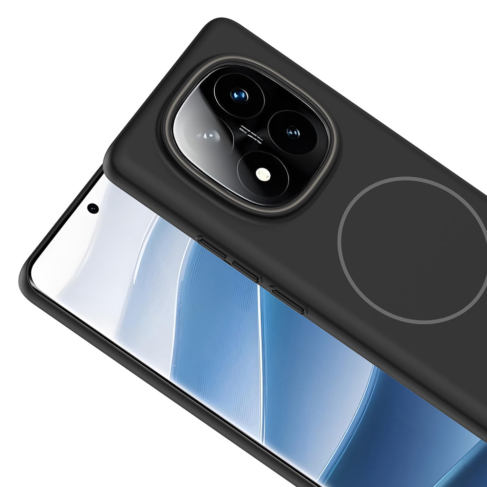 Xiaomi Redmi Note 14 Pro Plus Kılıf M-safe Şarj Özellikli Zore Ruby Sert Kapak