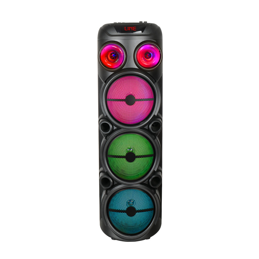 Zore GD-2887 Dijital LED Göstergeli Mikrofonlu RGB TWS 8 inç Stereo Bass Kablosuz Karaoke Hoparlör