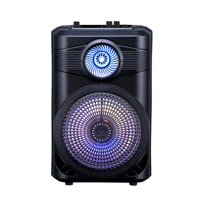 Zore GD-904 Dijital LED Göstergeli FM Radyolu Mikrofonlu RGB TWS 8 inç Stereo Bass Kablosuz Karaoke Hoparlör