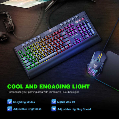 Zore Onikuma G21 RGB Oyuncu Klavye Mouse Seti