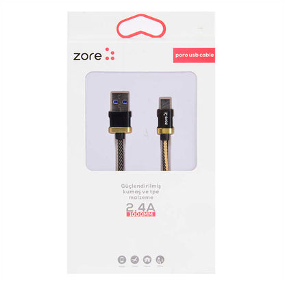 Zore Poro Type-C Usb Kablo 1M