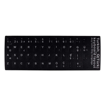 Zore Türkçe Karakter Klavye Tuş Koruyucu Sticker