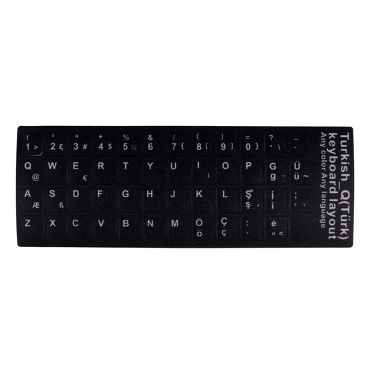 Zore Türkçe Karakter Klavye Tuş Koruyucu Sticker