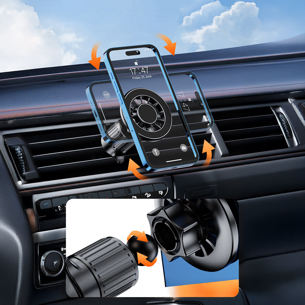 Zore YC-19 Magnetik 360 Derece Oynar Başlıklı Telefon Tutucu Havalandırma Tasarım