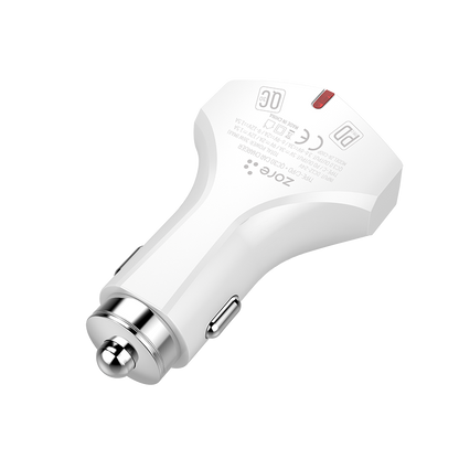 Zore ZR-C60P Type-C 2 in 1 Araç Şarj Seti